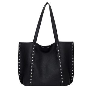 5014 Tote Bag Vegan Faux Leather Slouchy Shoulder Purse Large Capacity Hobo